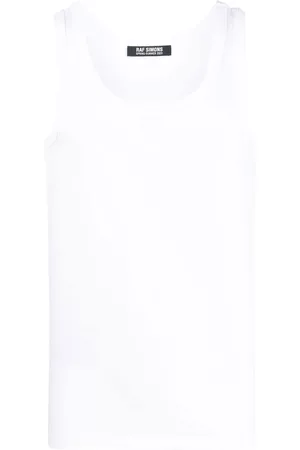 RAF SIMONS Top sin mangas con parche del logo