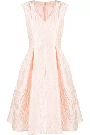 TALBOT RUNHOF Vestido en jacquard acampanado