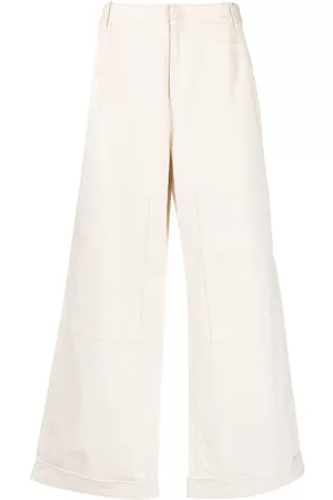 Etro Pantalones anchos de talle bajo