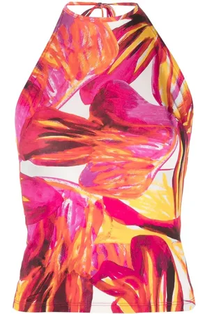 Louisa Ballou Top con motivo floral