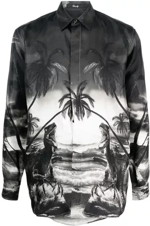 Philipp Plein Camisa con motivo de dinosaurios