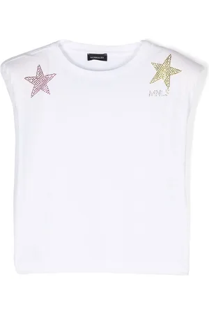 MONNALISA Top sin mangas con apliques de estrellas