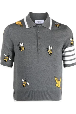 Thom Browne Polo con motivo 4-Bar