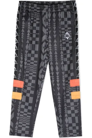 MARCELO BURLON Pantalones de chándal con motivo geométrico