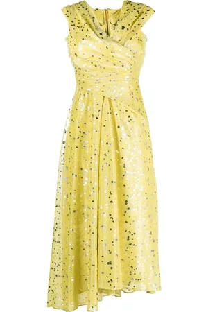 TALBOT RUNHOF Vestido midi con hombros descubiertos