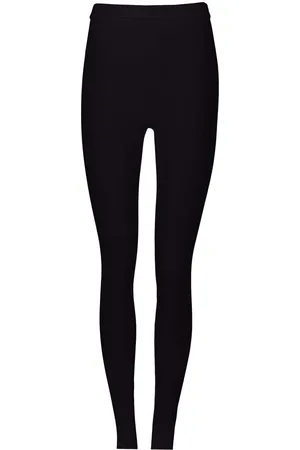 Salvatore Ferragamo Leggins stretch con placa del logo