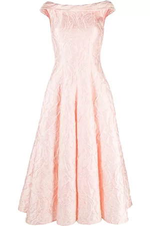 TALBOT RUNHOF Vestido con motivo floral y cuentas