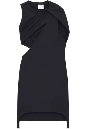 Courrèges Vestido corto fruncido