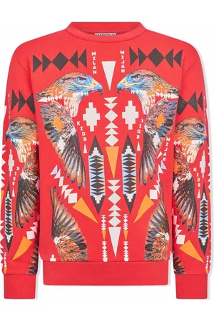 MARCELO BURLON Sudadera Hawk Cross con cuello redondo