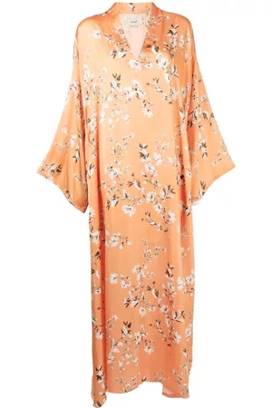 Bambah Vestido Josephine largo con motivo floral