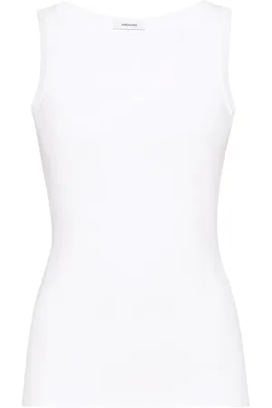 Salvatore Ferragamo Top con cuello redondo