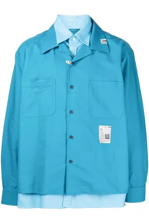 Maison Mihara Yasuhiro Camisa con detalle a capas y manga larga