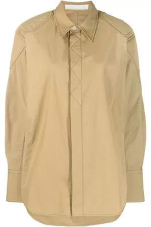 DION LEE Sobrecamisa con costuras en contraste