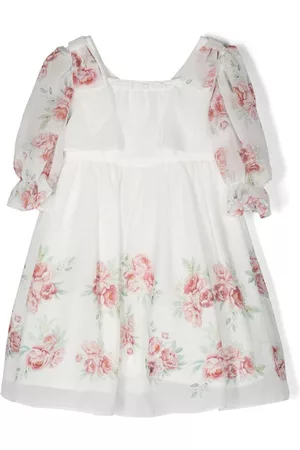 PATACHOU Vestido con rosa estampada