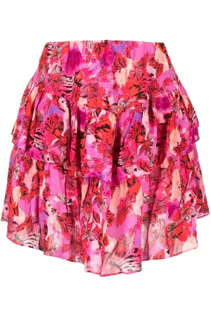 IRO Falda con volantes y estampado floral