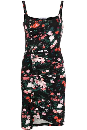 Paco rabanne Vestido corto con motivo floral