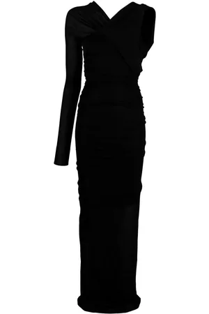 Saint Laurent Vestido largo semitranslúcido