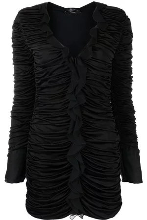 BLUMARINE Vestido con detalle de volante drapeado