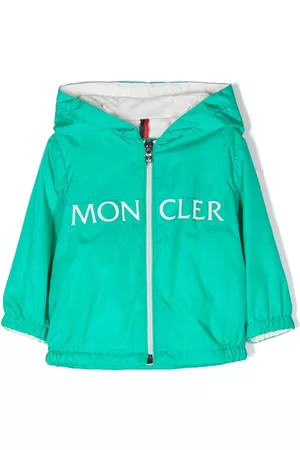 Moncler Chaqueta con capucha y logo estampado