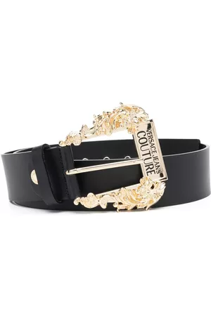 VERSACE Cinturón con hebilla con logo y detalles
