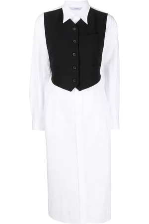 pushBUTTON Vestido camisero con detalle de chaleco