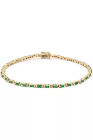 Suzanne Kalan Pulsera tennis en oro amarillo de 18kt con esmeralda