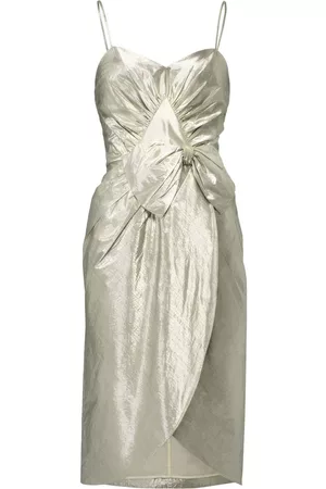 Maison Margiela Vestido midi con detalle de lazo