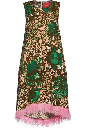 La DoubleJ Vestido La Scala con estampado gráfico