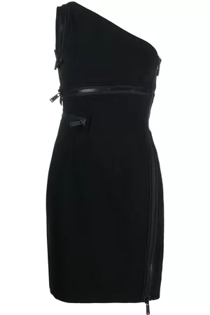 Dsquared2 Vestido corto con un solo hombro y cremallera