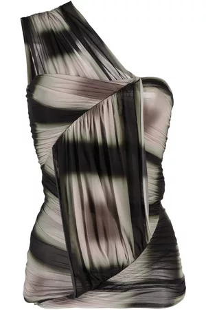 Rick Owens Top asimétrico con diseño drapeado