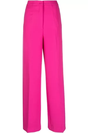 BLANCA Pantalones palazzo con panel superpuesto