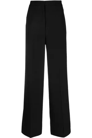BLANCA Pantalones palazzo con panel superpuesto