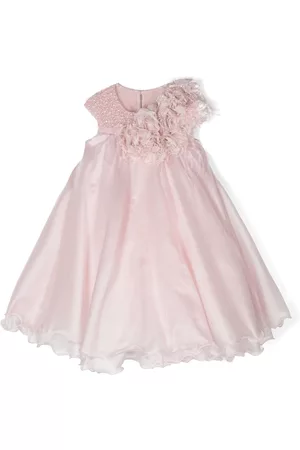 Marchesa Notte Vestido con apliques florales
