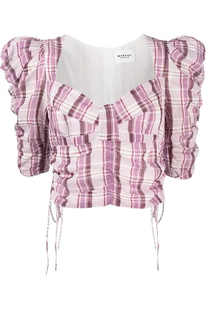 Marant Etoile Top a cuadros