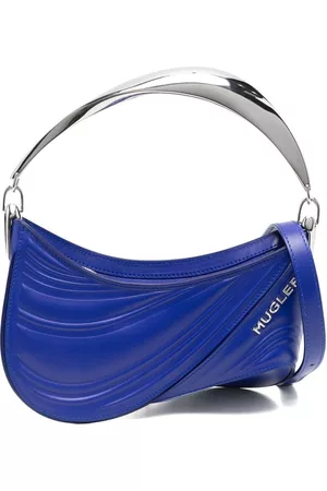 MUGLER Bolso shopper Spiral Curve 01 pequeño con relieve