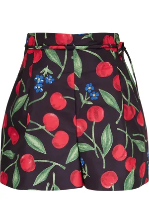 Carolina Herrera Shorts con cereza estampada