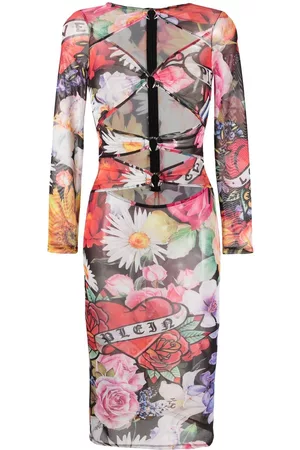 Philipp Plein Vestido corto Love Flowers