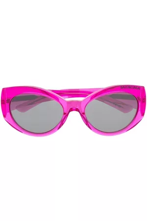 Balenciaga Gafas de sol cat eye con logo en relieve