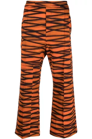 PIERRE-LOUIS MASCIA Pantalones anchos con motivo geométrico