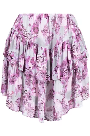 IRO Falda a capas con estampado floral