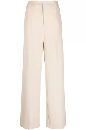 BLANCA Pantalones palazzo con panel superpuesto