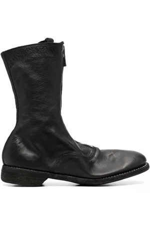 GUIDI Botas con puntera redonda