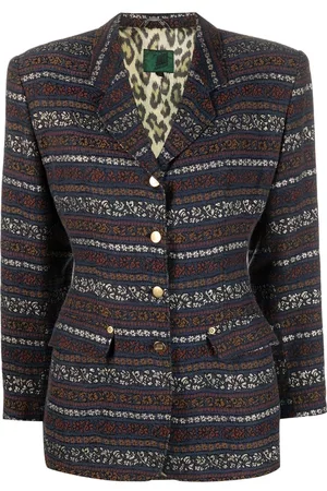 Jean Paul Gaultier Blazer con motivo en jacquard 1990