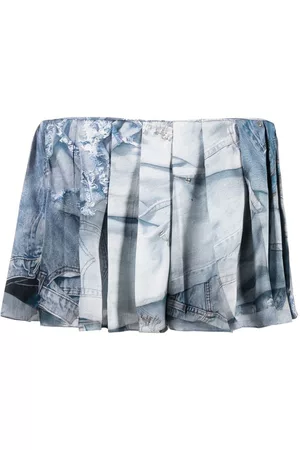 Natasha Zinko Skorts con estampado vaquero