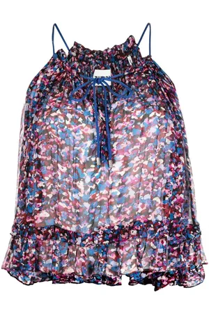 Marant Etoile Top Fabino con motivo gráfico