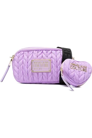 VERSACE Bandolera con placa del logo