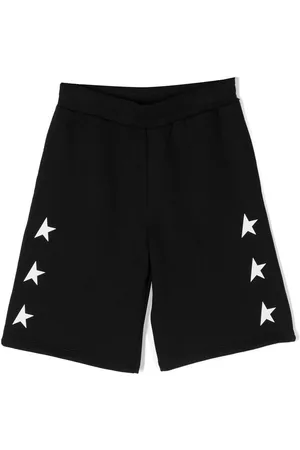 Golden Goose Bermudas anchas con logo estampado