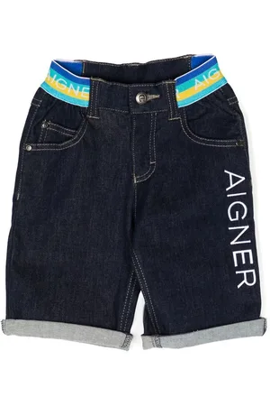 Aigner Pantalones vaqueros cortos con logo bordado