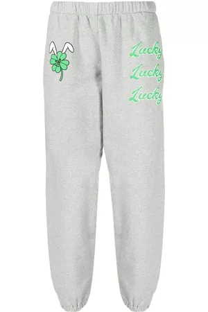 Natasha Zinko Pantalones de chándal con estampado Lucky