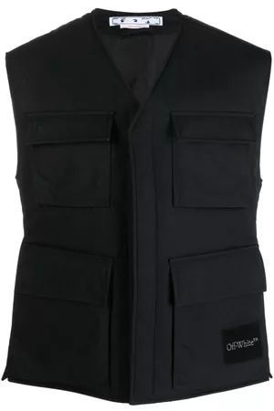 OFF-WHITE Chaleco Wave Tag acolchado